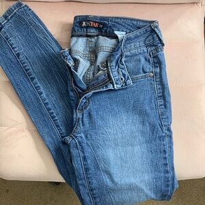 JustFab Women's Classic Blue Skinny Jeans